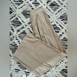 Abercrombie & Fitch Khaki Linen Blend Pants